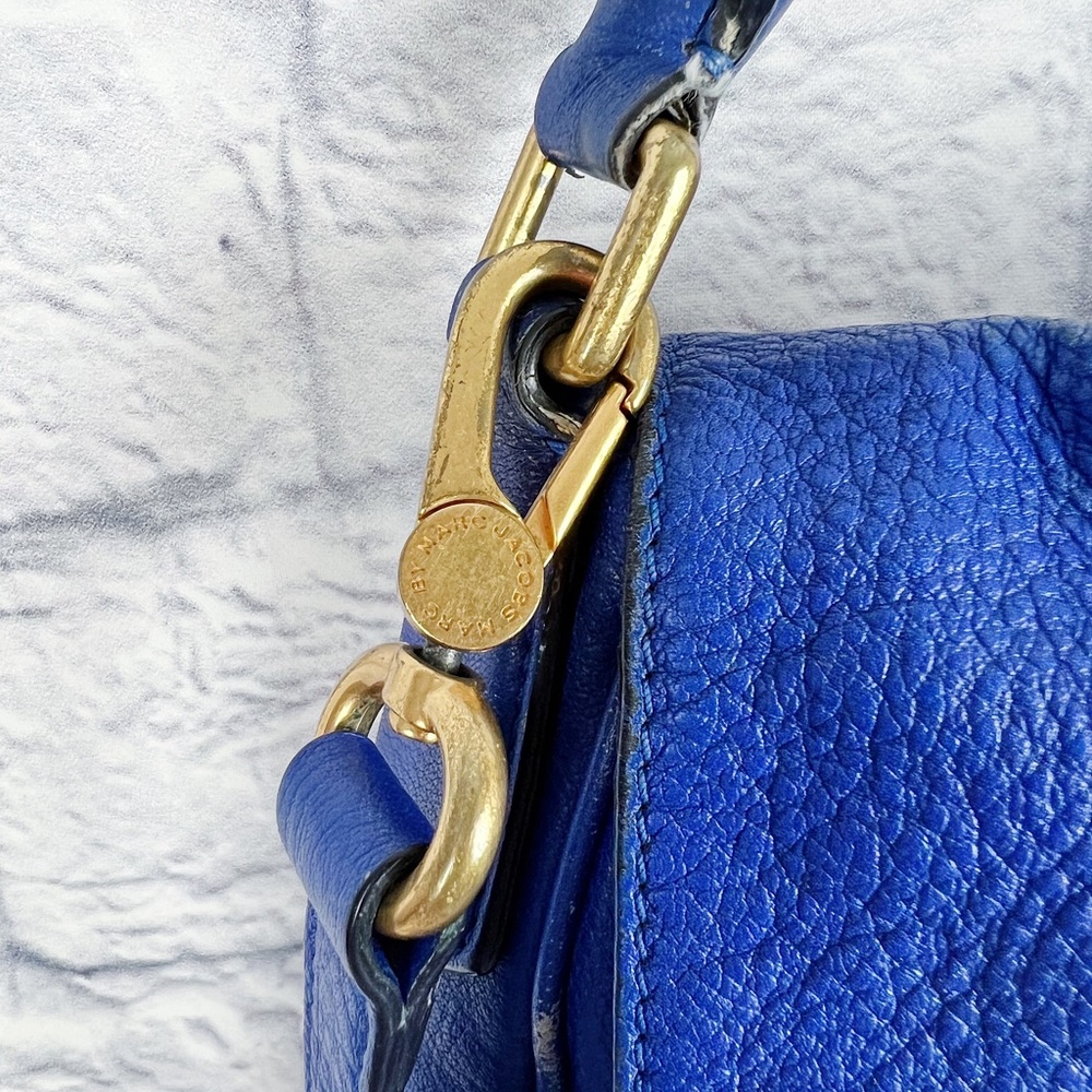 MARC JACOBS Leather Shoulder Crossbody Handbag in Royal Blue - Picture 5 of 9